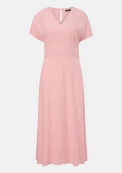 Midi-Kleid aus Satin-Comma Fashion
