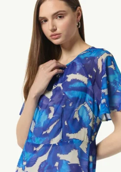 Midi-Kleid aus Webware-Comma Outlet