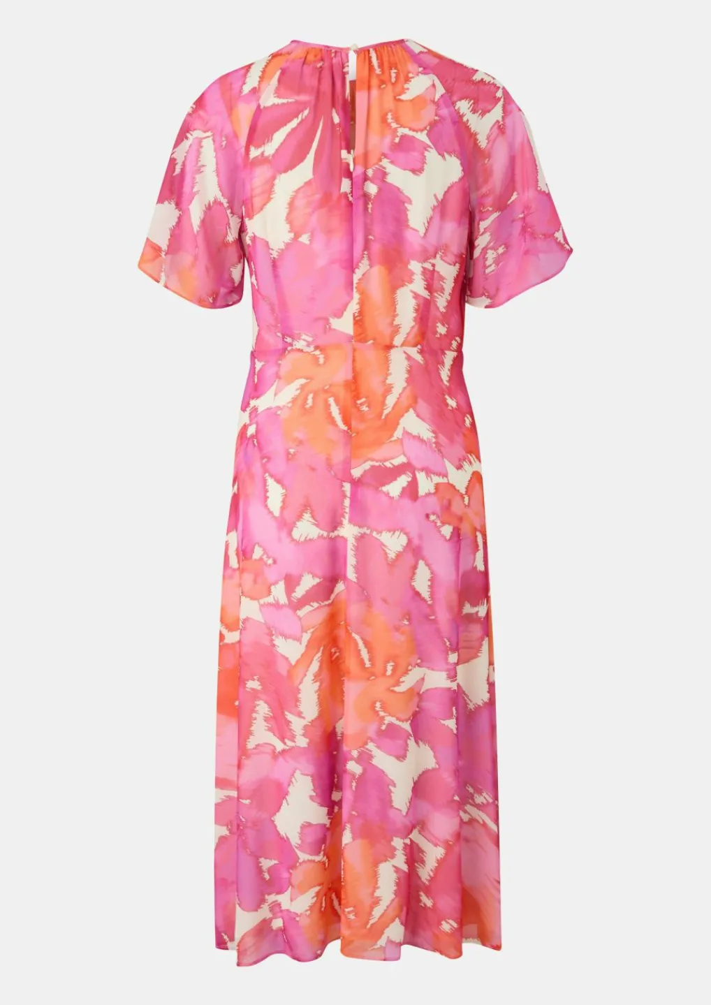 Midi-Kleid mit All-over-Print-Comma New