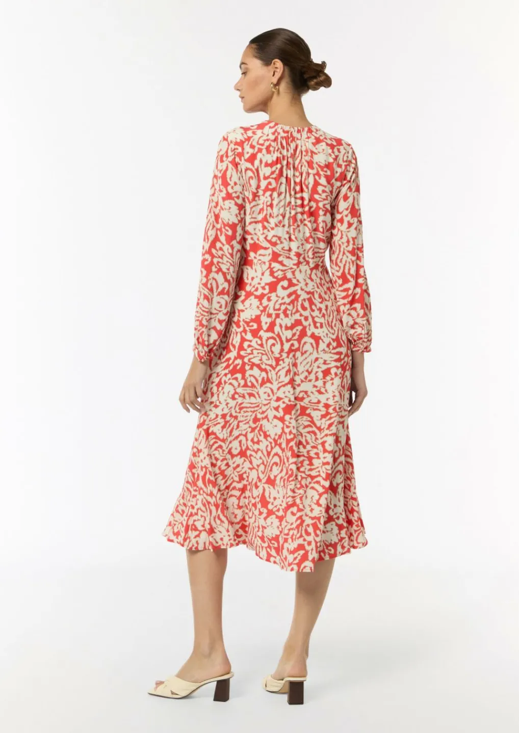 Midikleid mit Crêpestruktur-Comma Discount
