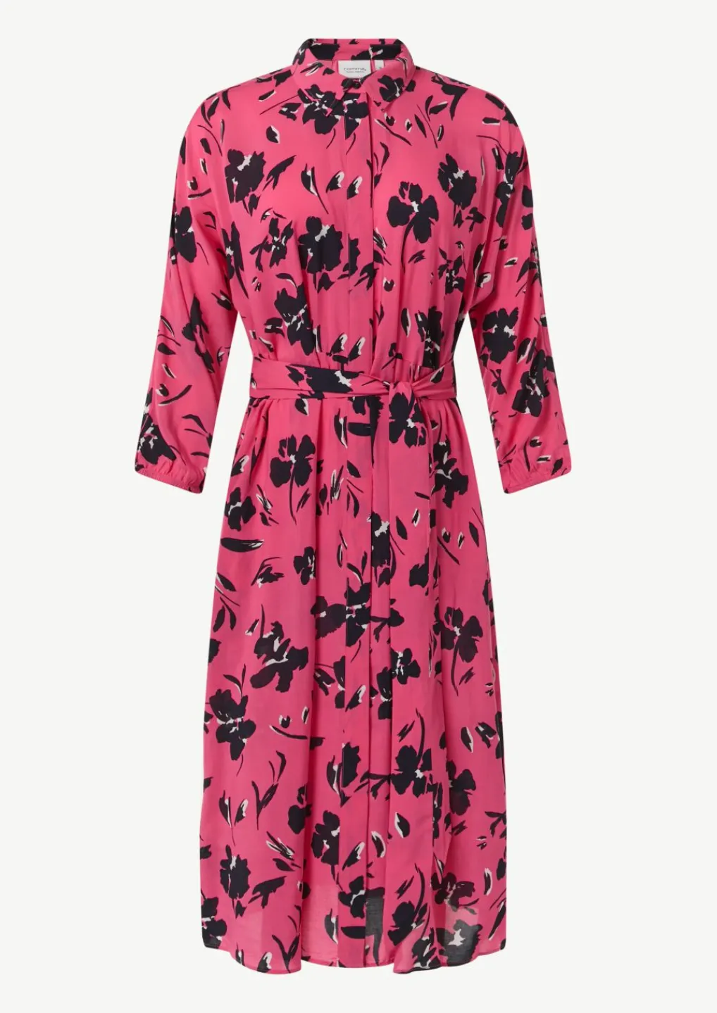 Midi-Kleid mit Hemdkragen-Comma Discount