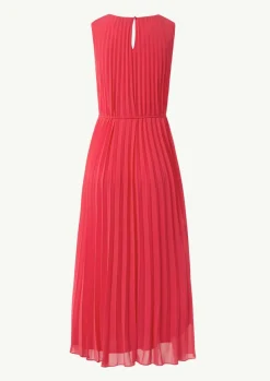 Midikleid mit Plisseefalten-Comma Outlet
