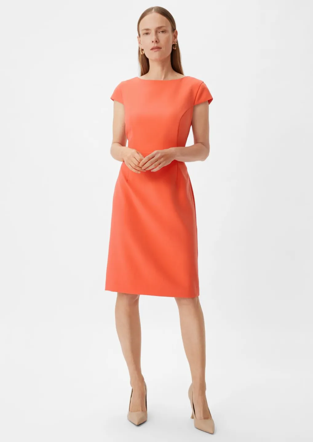 Midi Kleid mit Teilungsnähten-Comma Sale