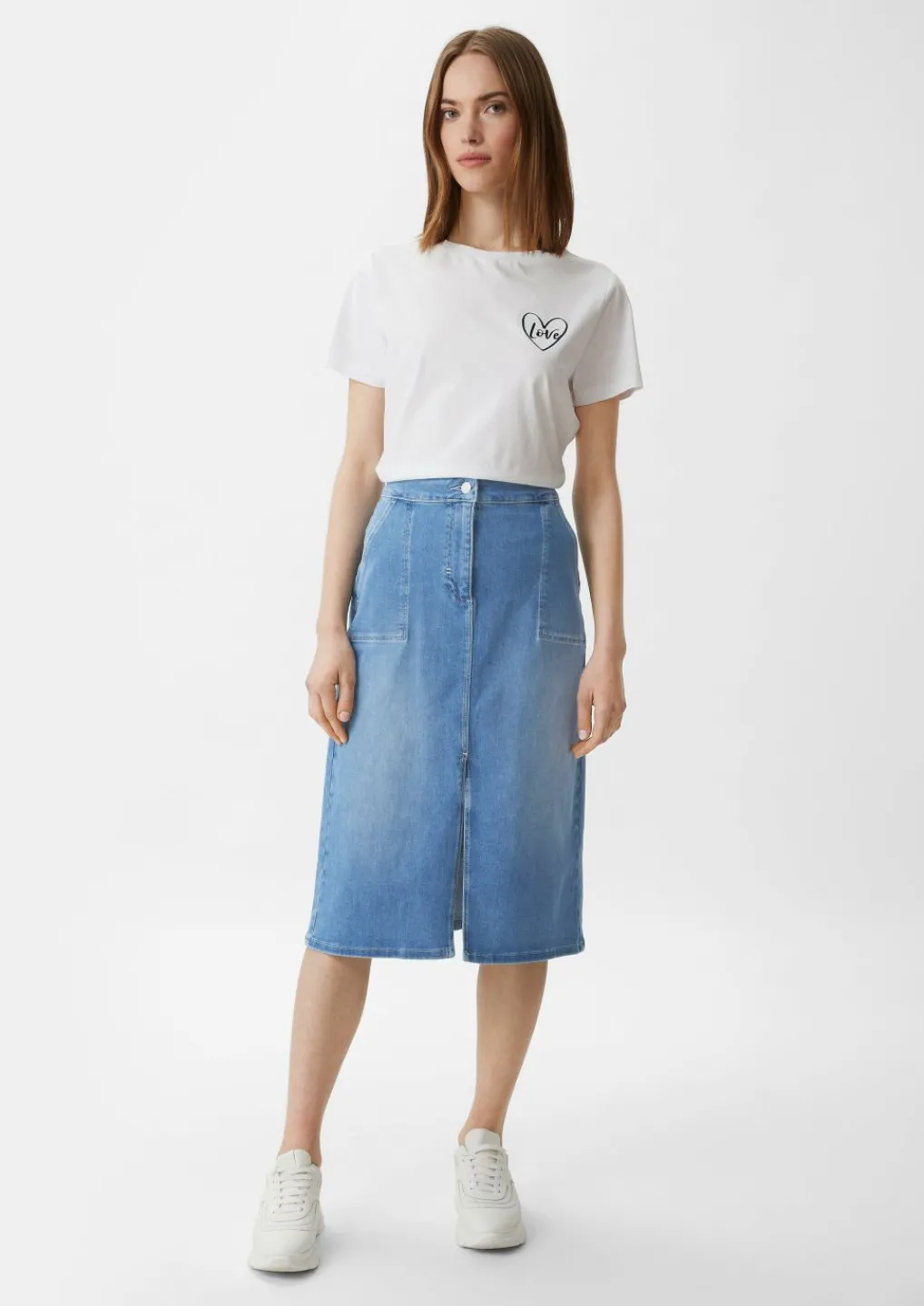 Midi-Rock aus Denim-Comma Best