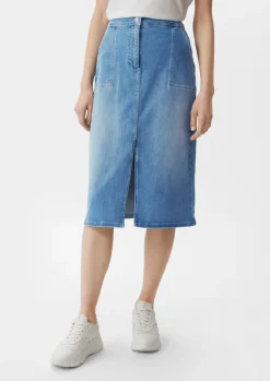 Midi-Rock aus Denim-Comma Best