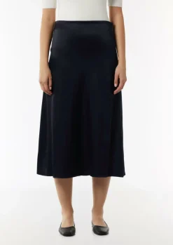 Midi-Rock aus Satin-Comma Fashion