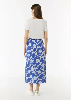 Midi-Rock mit All-over-Print-Comma Outlet