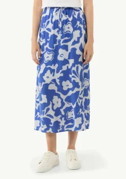 Midi-Rock mit All-over-Print-Comma Outlet