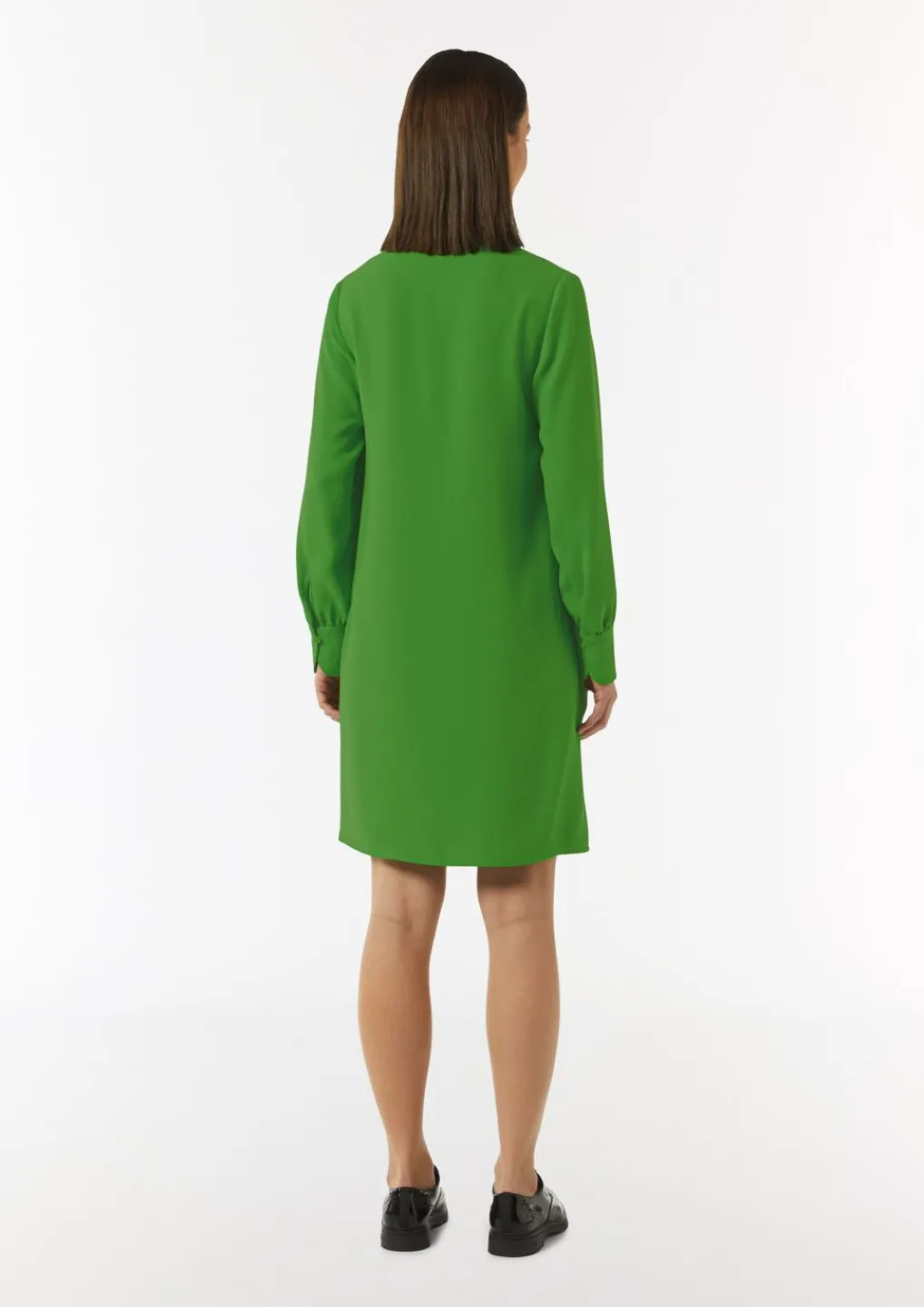 Minikleid aus Crêpe mit Tunika-Ausschnitt-Comma Online