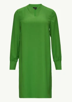 Minikleid aus Crêpe mit Tunika-Ausschnitt-Comma Online
