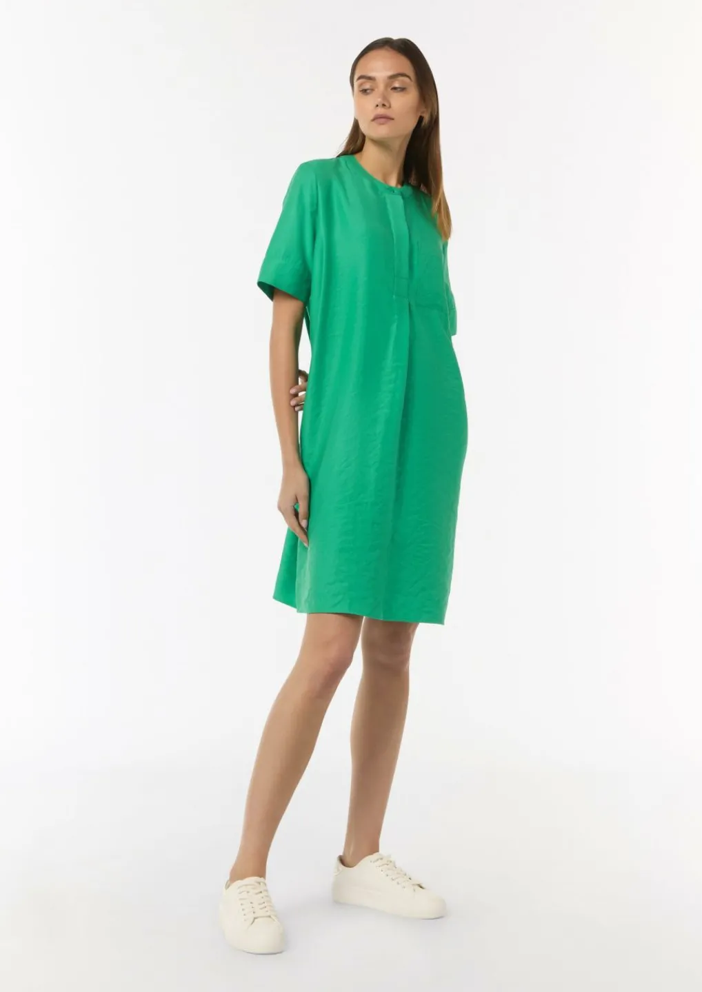 Minikleid mit Webstruktur-Comma Hot