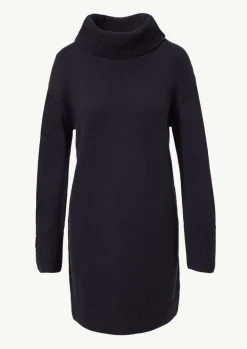 Mini-Strickkleid mit Zopfdetail am Ärmel-Comma Discount