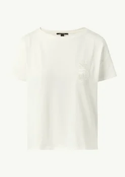 Modalmix-T-Shirt im Relaxed Fit mit Print-Comma Sale