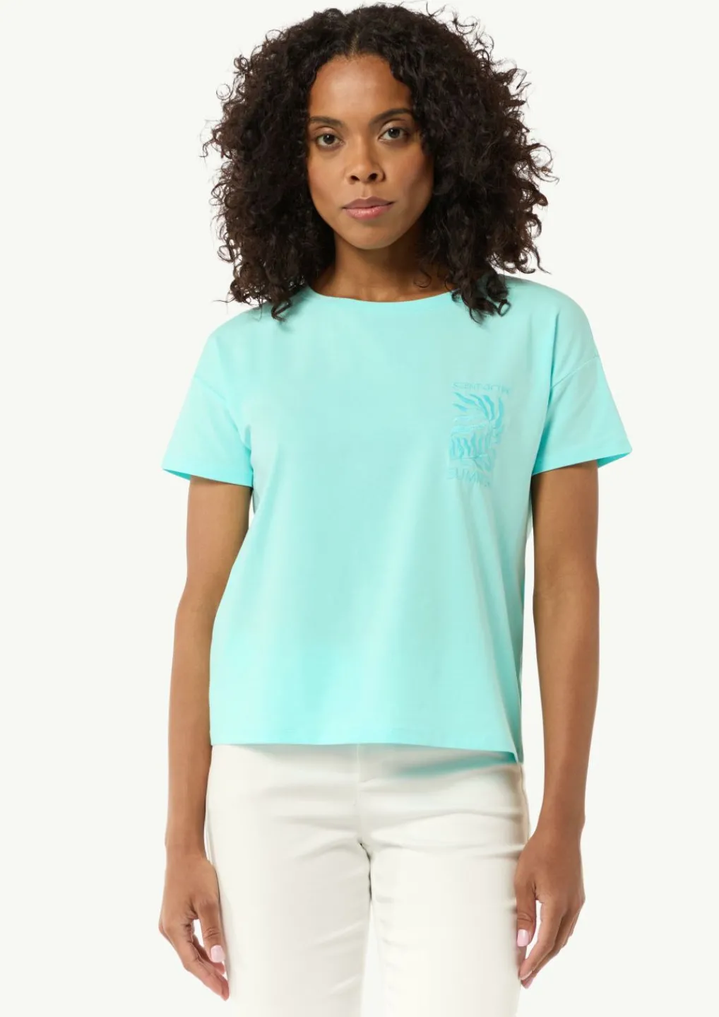 Modalmix-T-Shirt im Relaxed Fit mit Print-Comma Discount