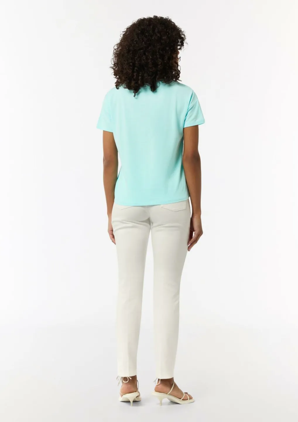 Modalmix-T-Shirt im Relaxed Fit mit Print-Comma Discount