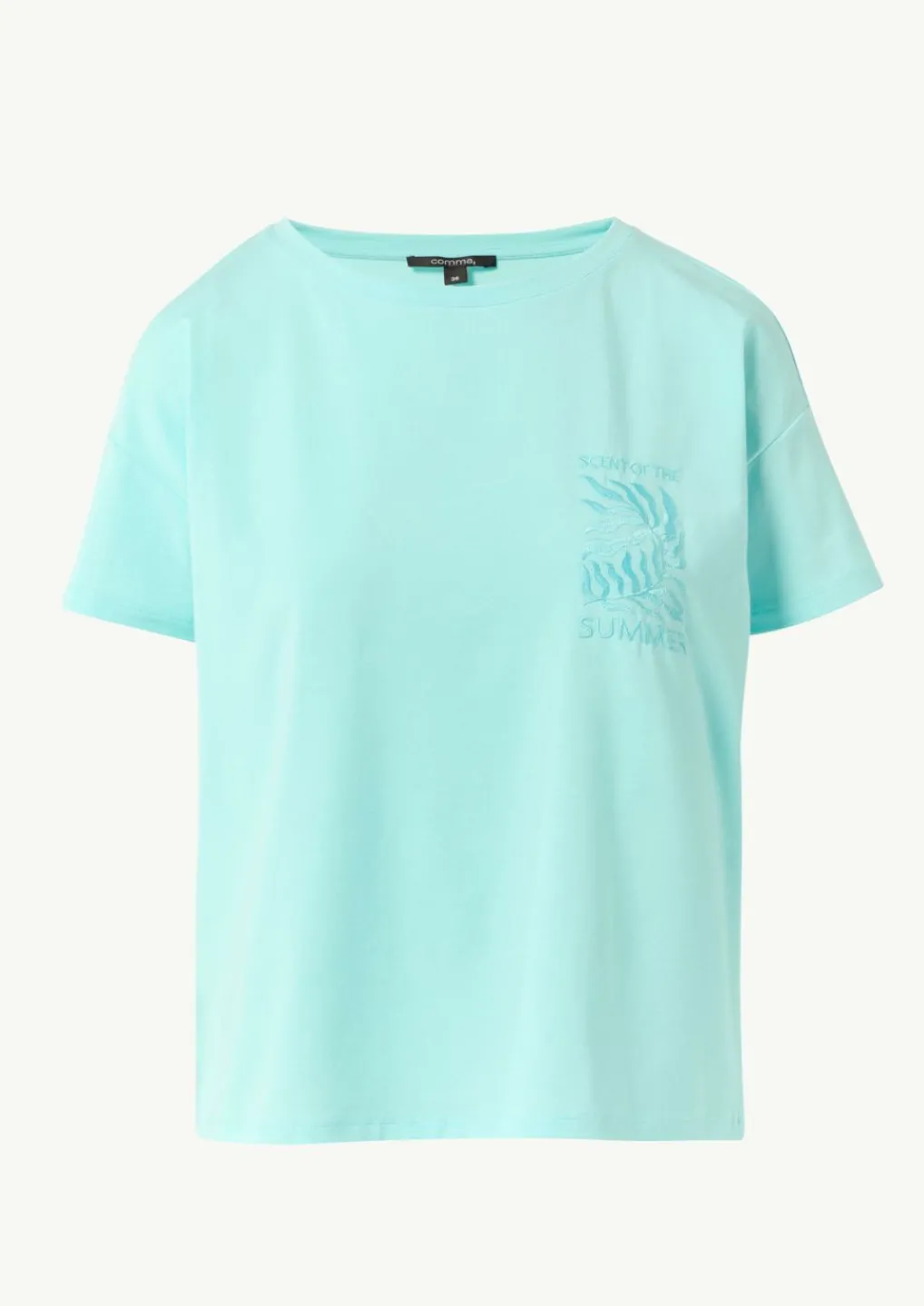 Modalmix-T-Shirt im Relaxed Fit mit Print-Comma Discount