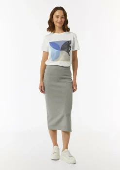 Modisches T-Shirt mit Frontprint-Comma Discount