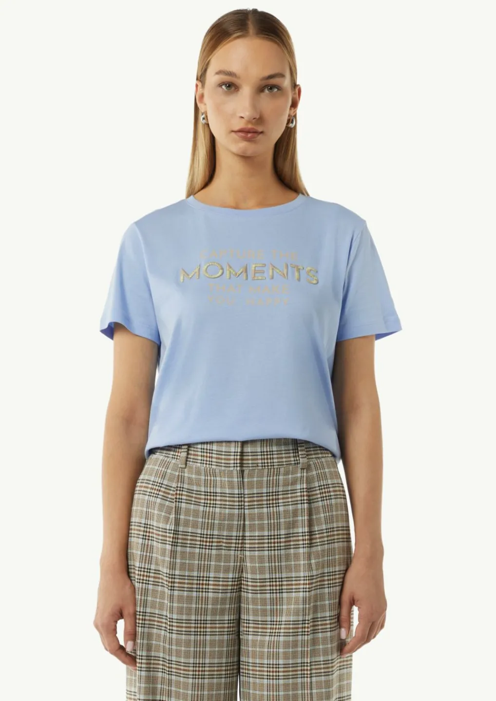 Modisches T-Shirt mit Frontprint-Comma Discount