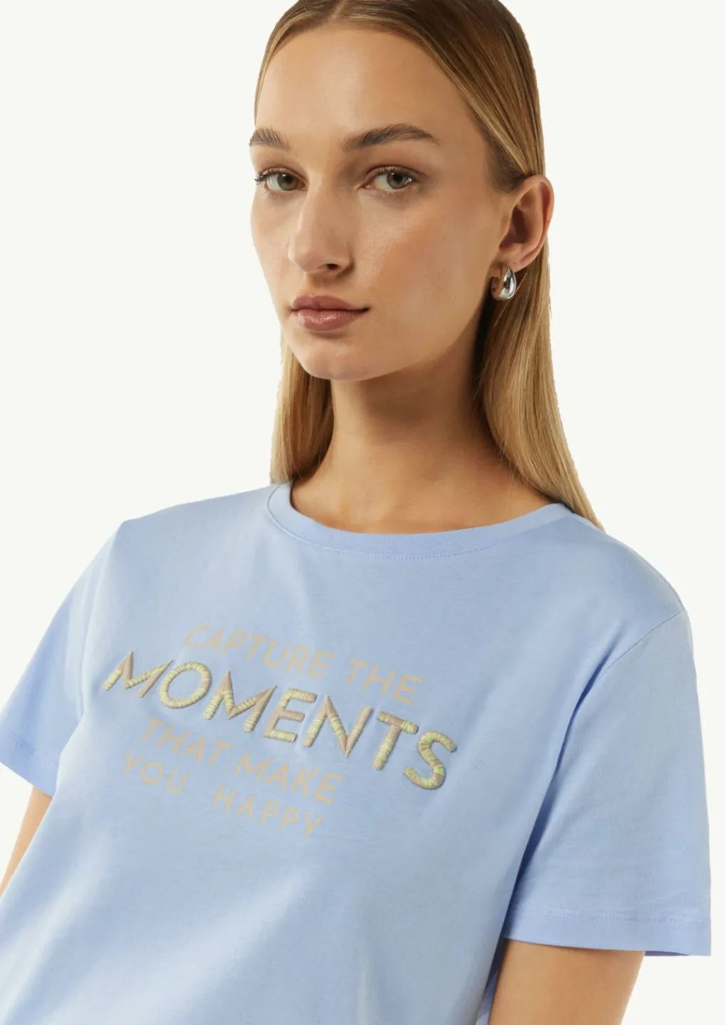 Modisches T-Shirt mit Frontprint-Comma Discount