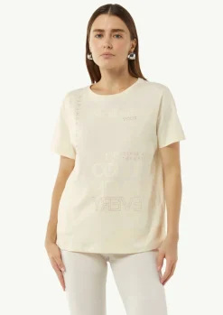 Modisches T-Shirt mit Schriftprint-Comma New