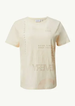 Modisches T-Shirt mit Schriftprint-Comma New