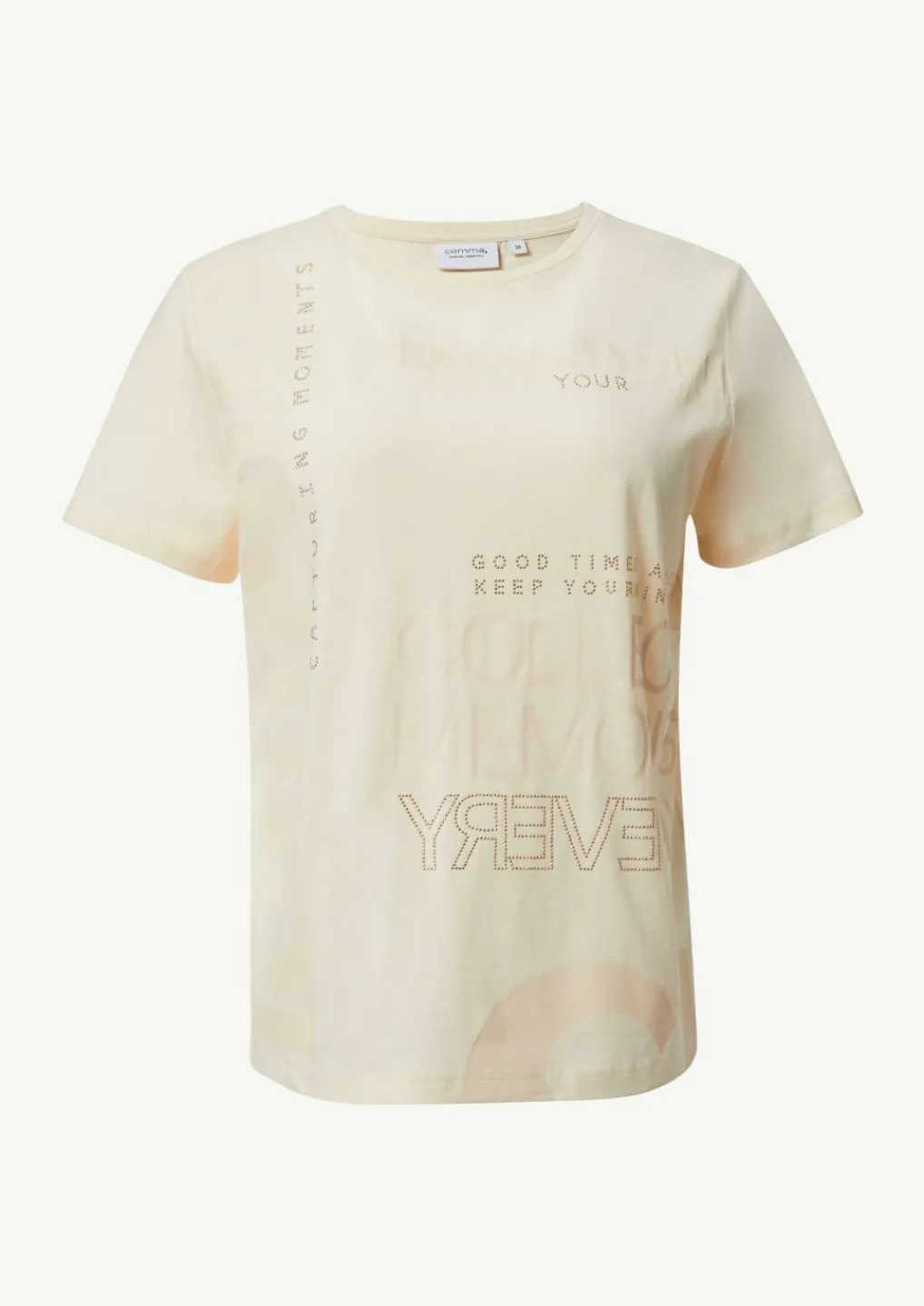 Modisches T-Shirt mit Schriftprint-Comma New