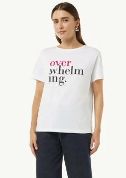 Modisches T-Shirt mit Schriftprint-Comma Fashion