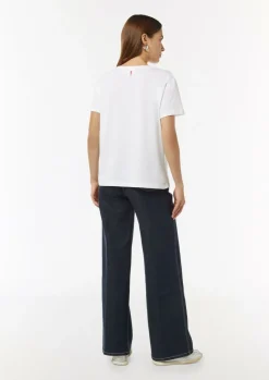 Modisches T-Shirt mit Schriftprint-Comma Fashion