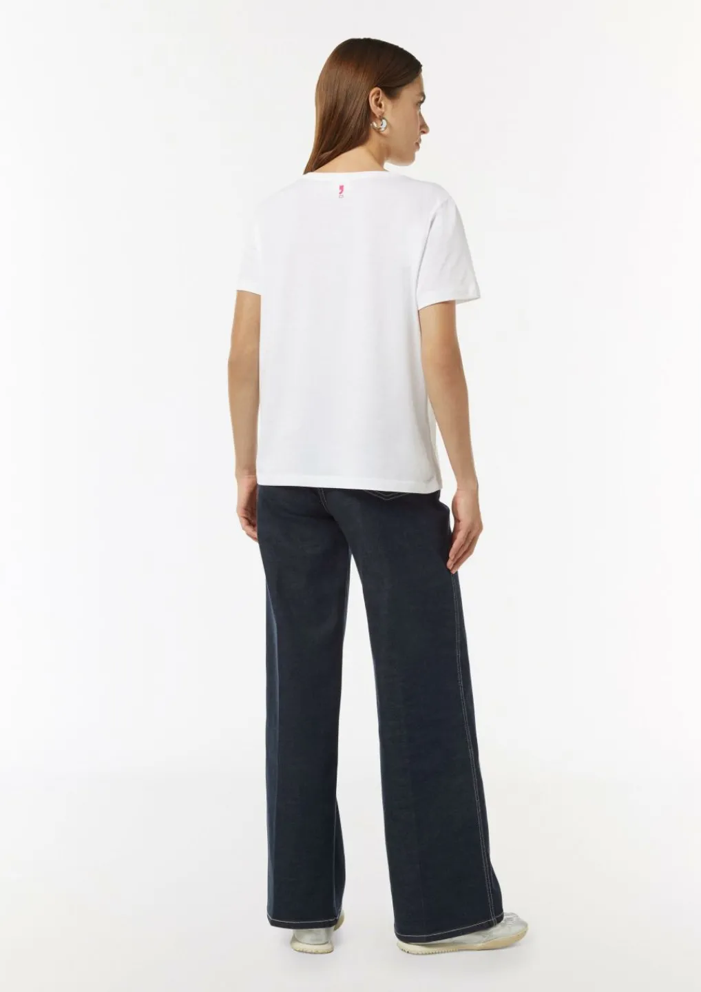 Modisches T-Shirt mit Schriftprint-Comma Fashion
