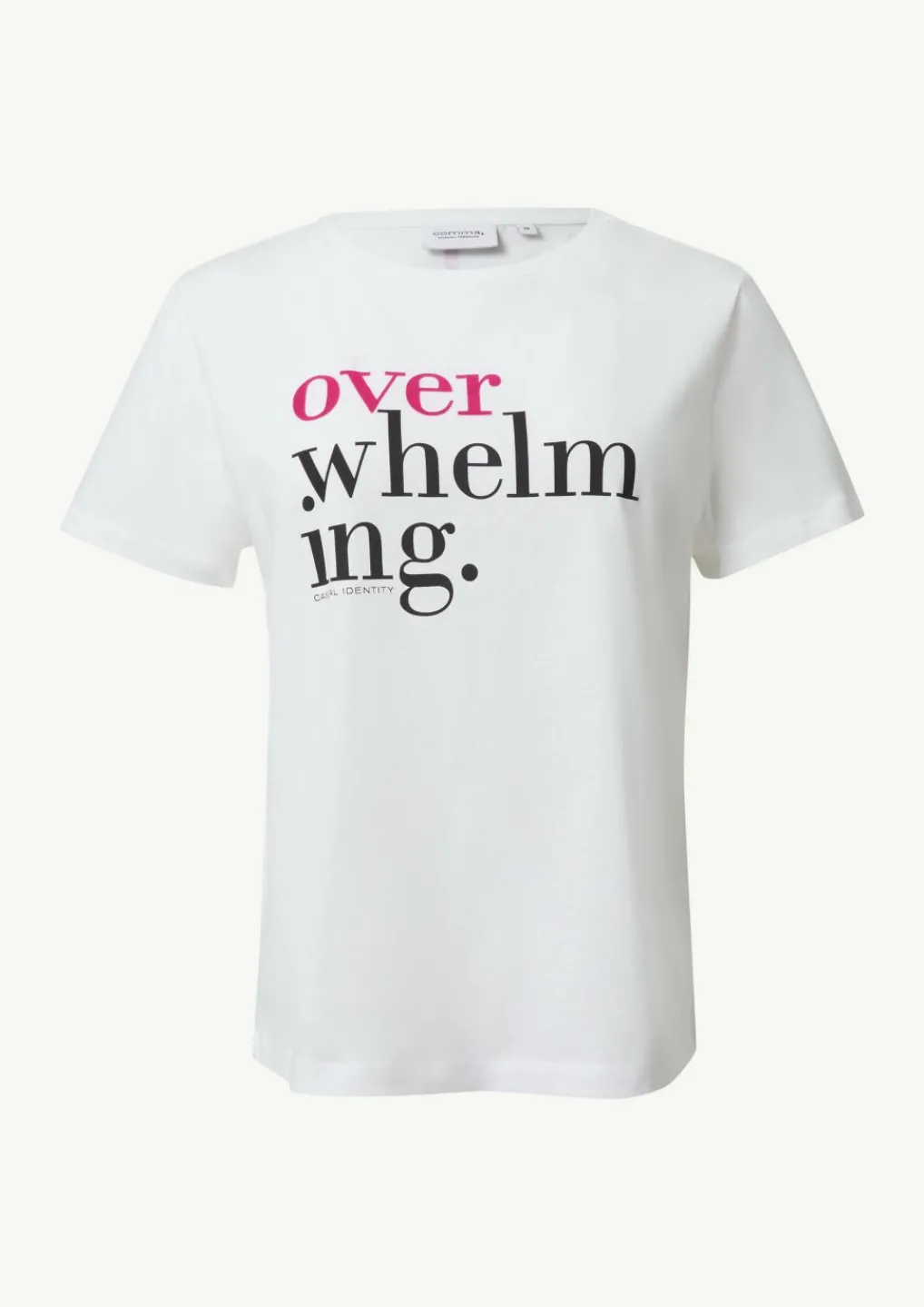 Modisches T-Shirt mit Schriftprint-Comma Fashion