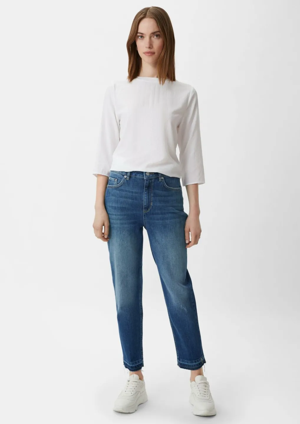 Mom fit: Jeans mit Waschung-Comma Fashion