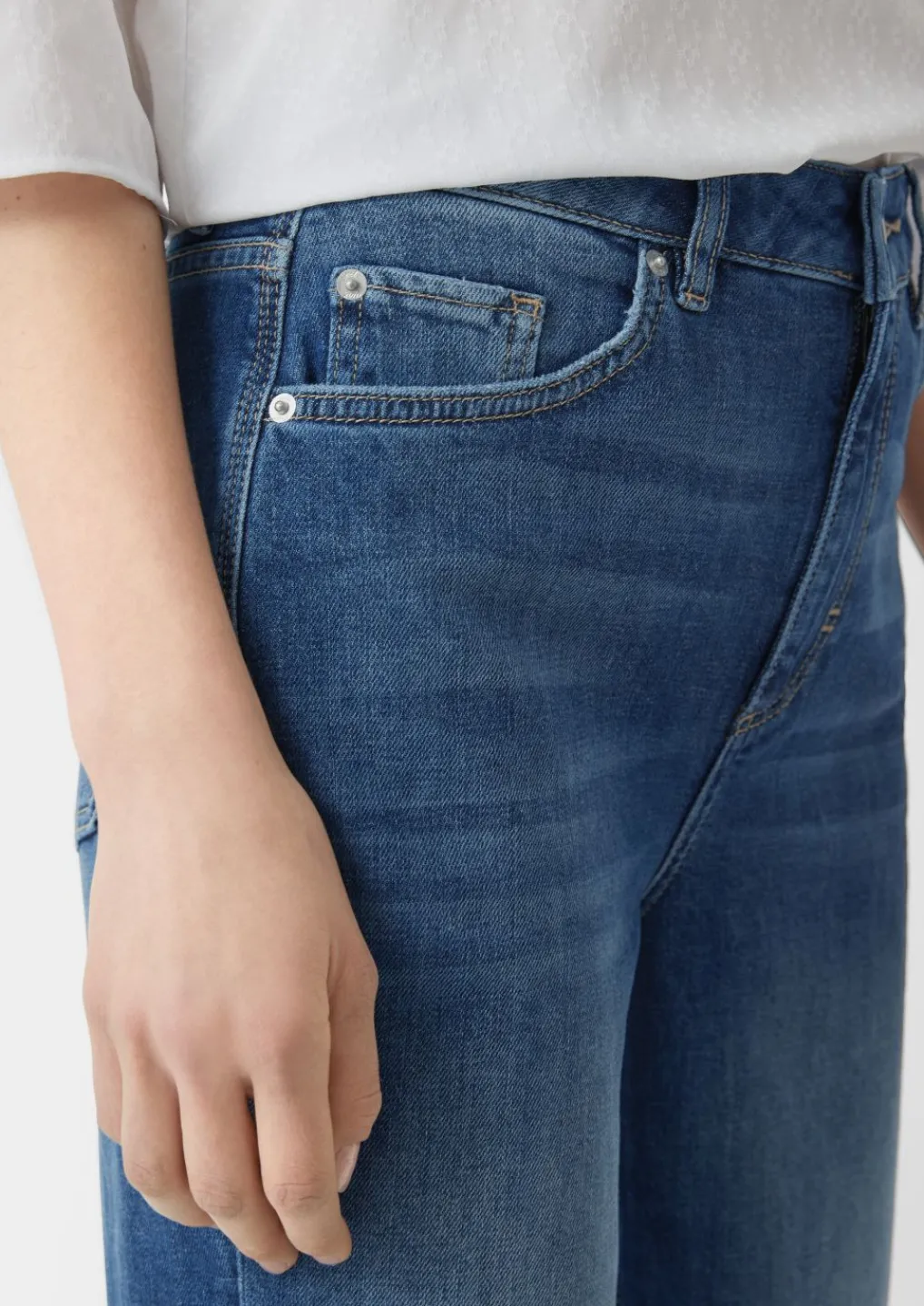 Mom fit: Jeans mit Waschung-Comma Fashion