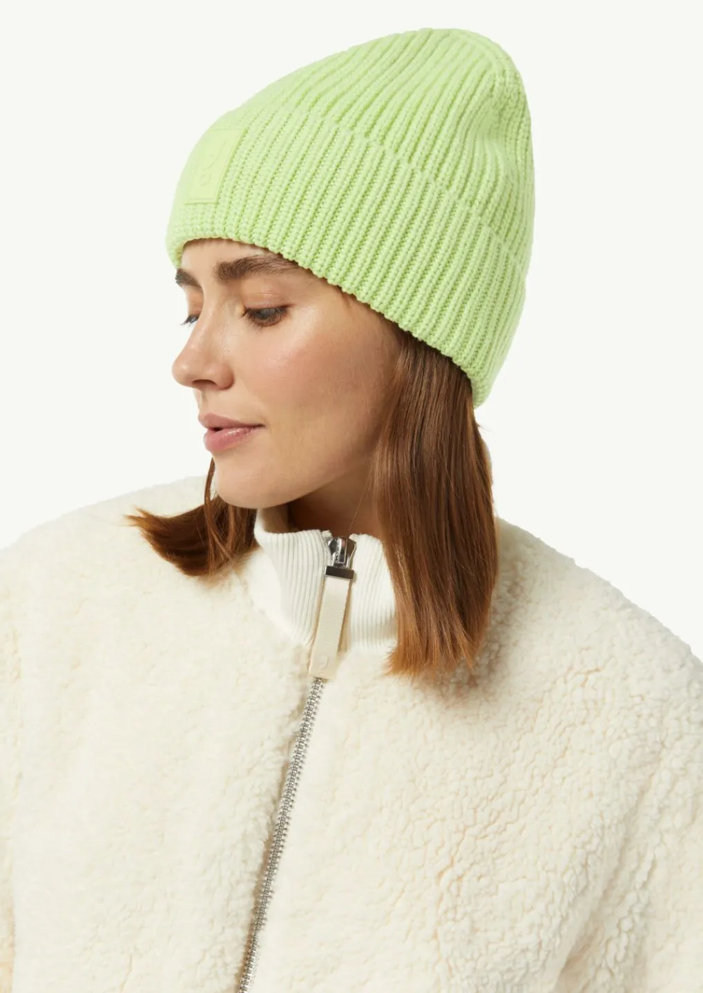 Mütze mit Label-Patch-Comma Fashion