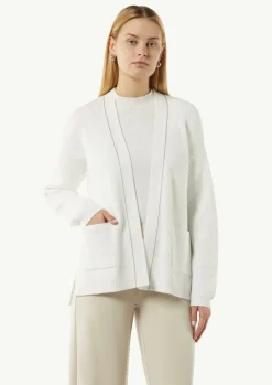 Offene Strickjacke mit Schmuck-Detail-Comma Hot