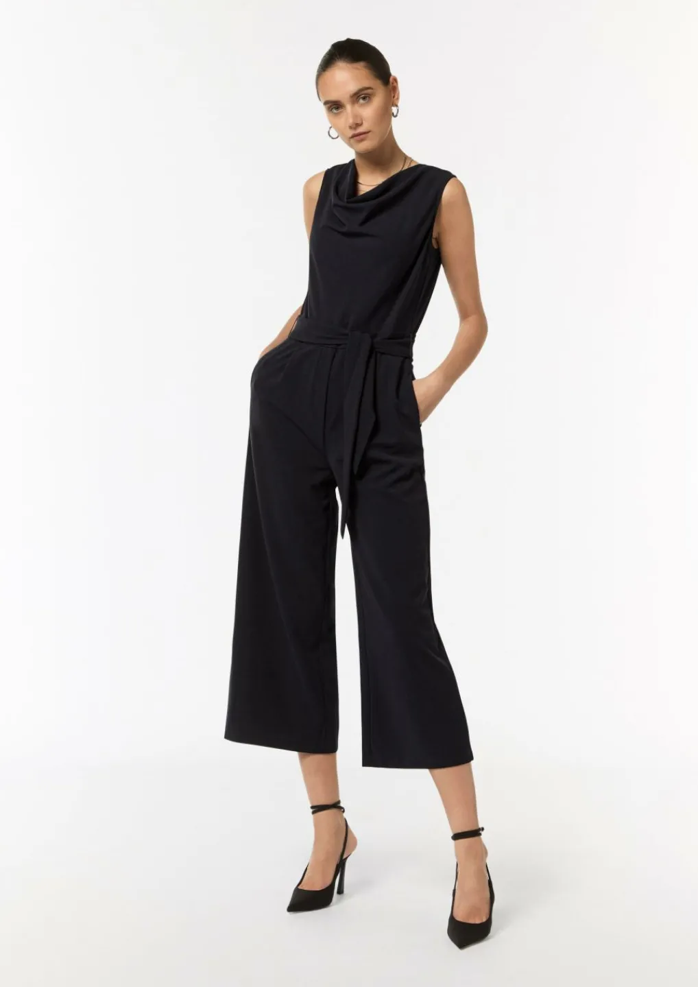 Overall mit Crêpestruktur-Comma Fashion