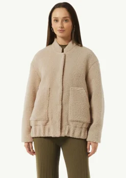 Oversize-Blouson aus Teddy-Plüsch-Comma Clearance
