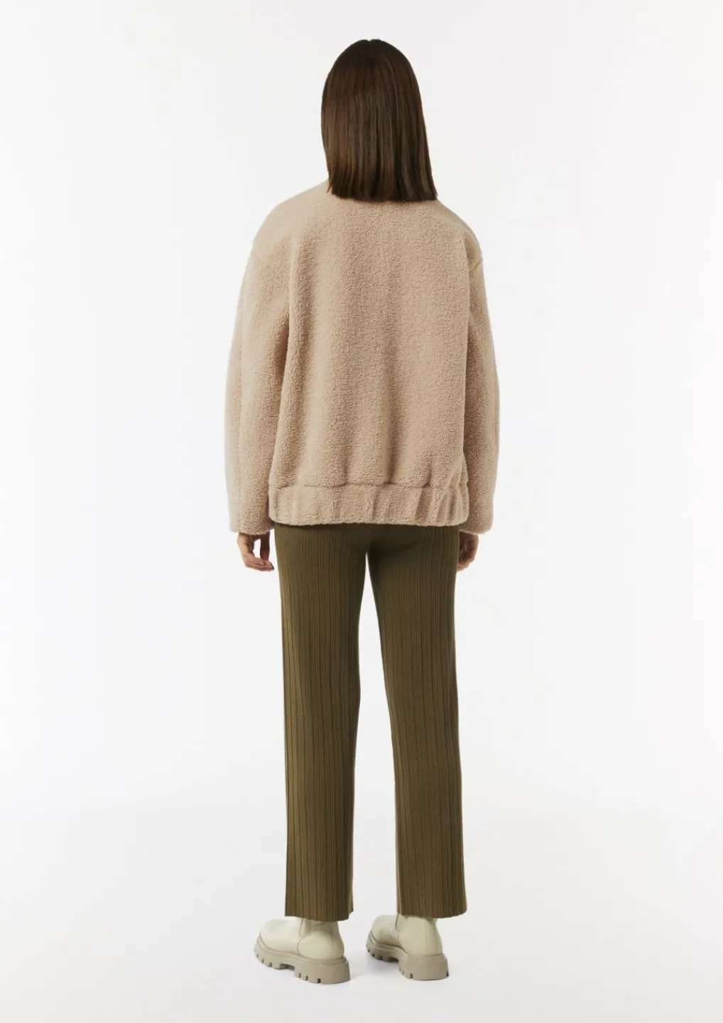 Oversize-Blouson aus Teddy-Plüsch-Comma Clearance