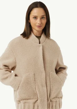Oversize-Blouson aus Teddy-Plüsch-Comma Clearance