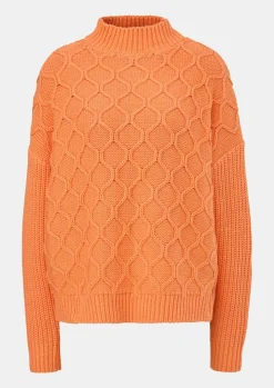 Oversized Grobstrickpullover aus Baumwollmix-Comma New