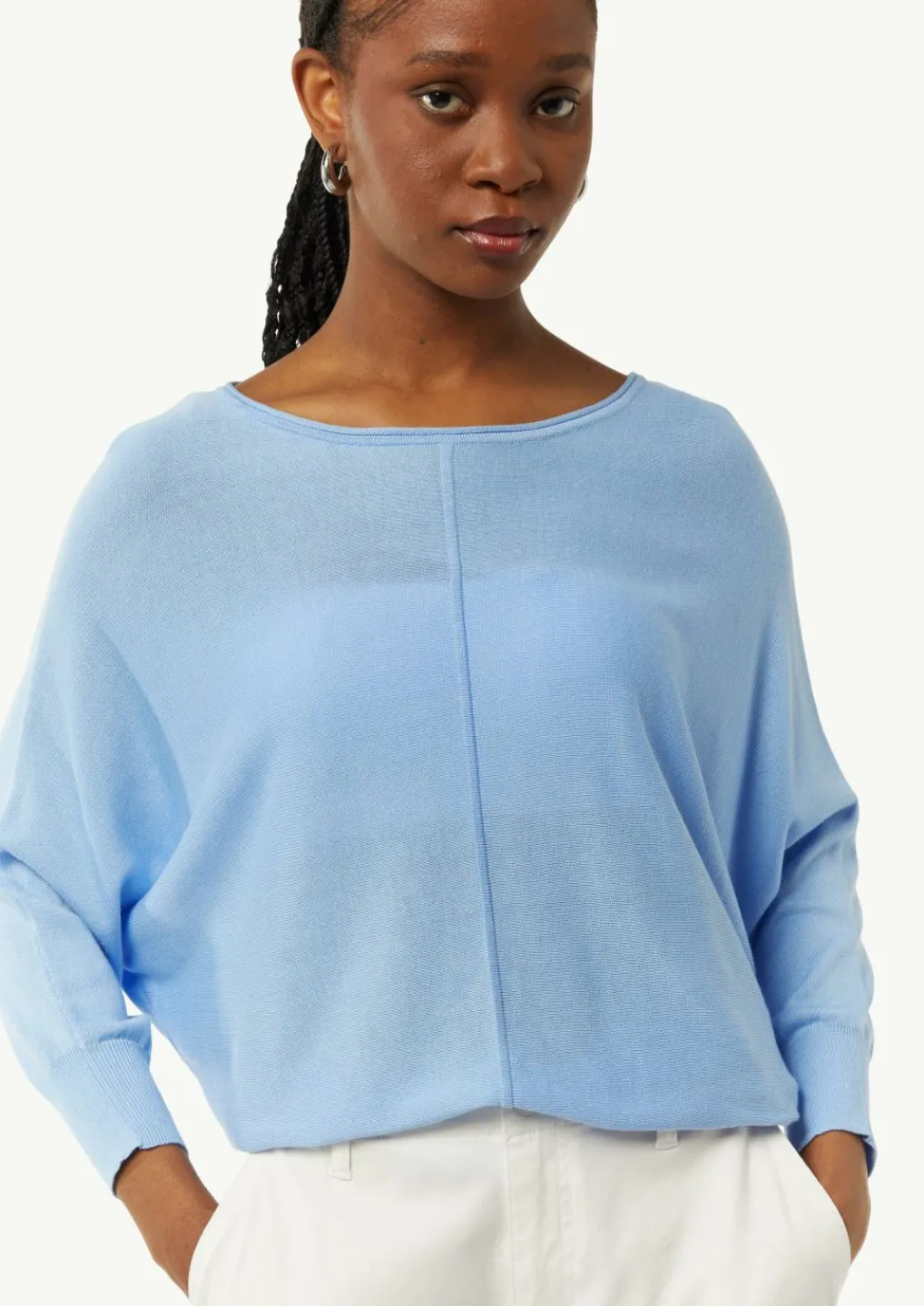 Oversized-Pullover mit Fledermausärmeln-Comma Online