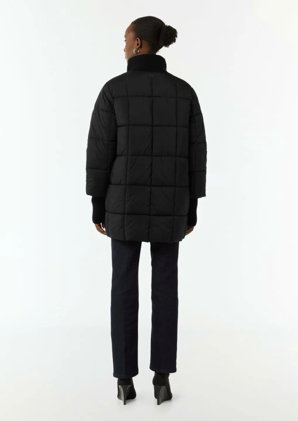 Oversized Steppjacke mit Ripp-Details-Comma Hot