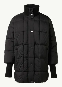 Oversized Steppjacke mit Ripp-Details-Comma Hot
