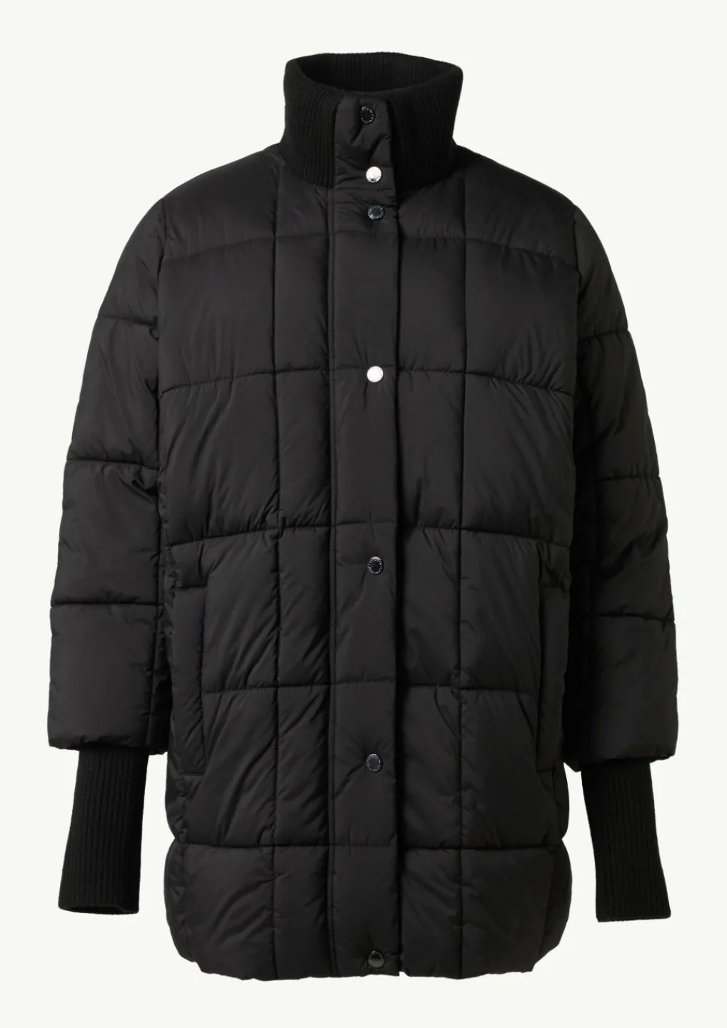 Oversized Steppjacke mit Ripp-Details-Comma Hot