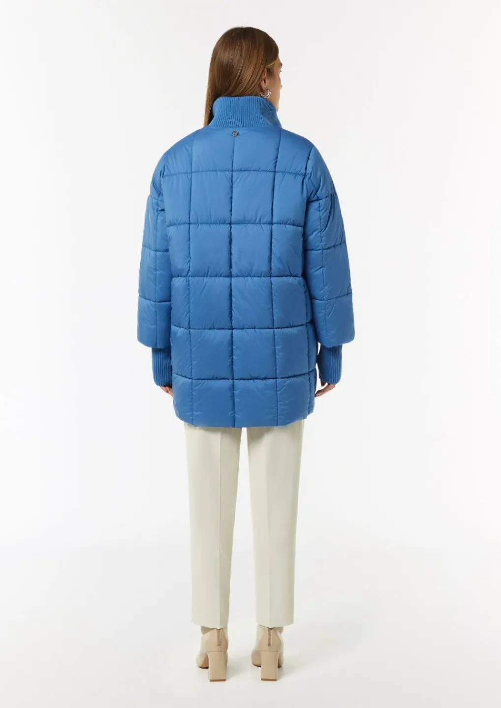 Oversized Steppjacke mit Ripp-Details-Comma Online
