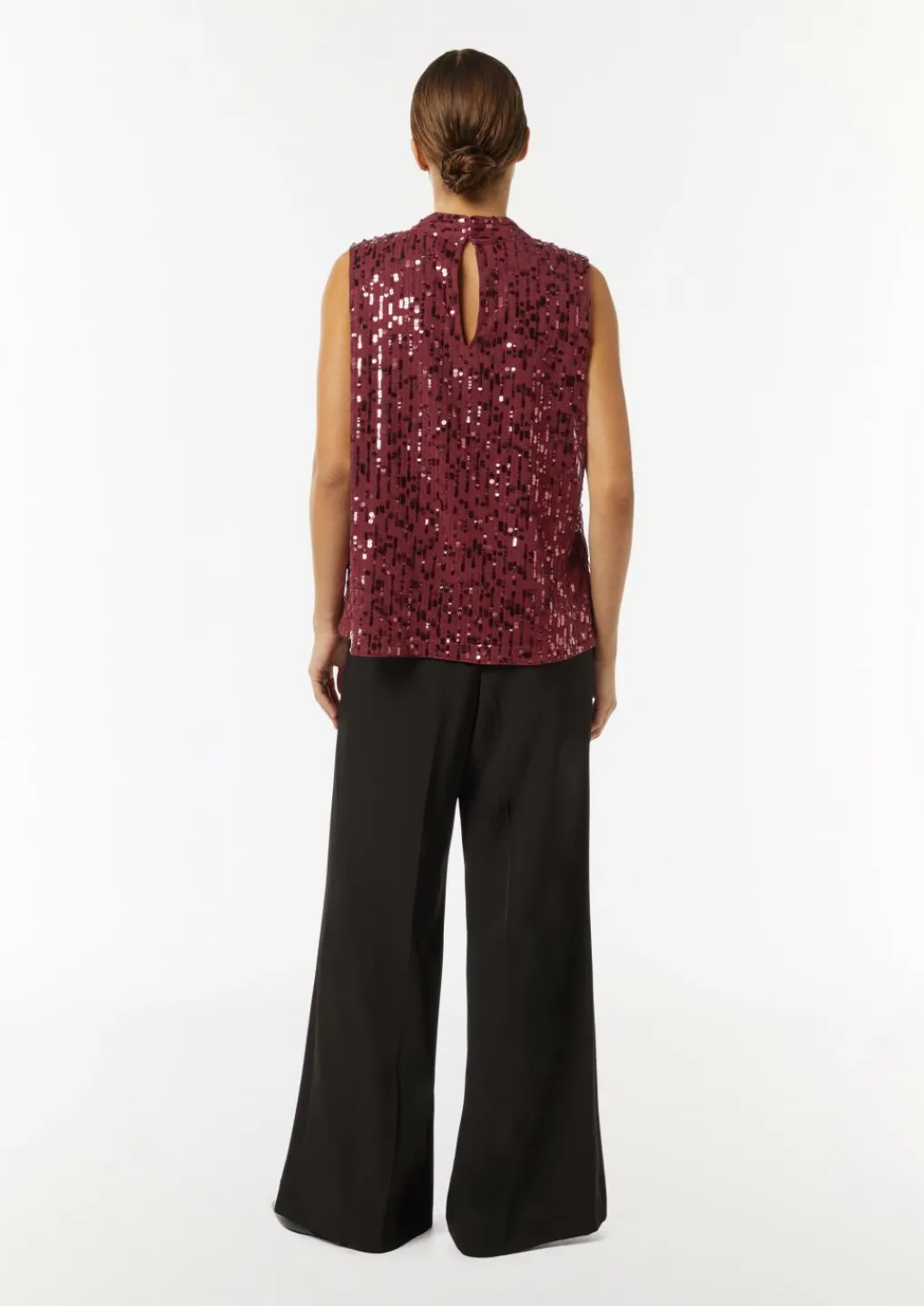 Pailletten-Top mit Cut-out-Comma Sale