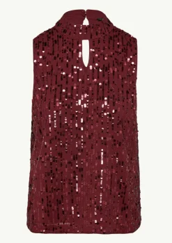 Pailletten-Top mit Cut-out-Comma Sale