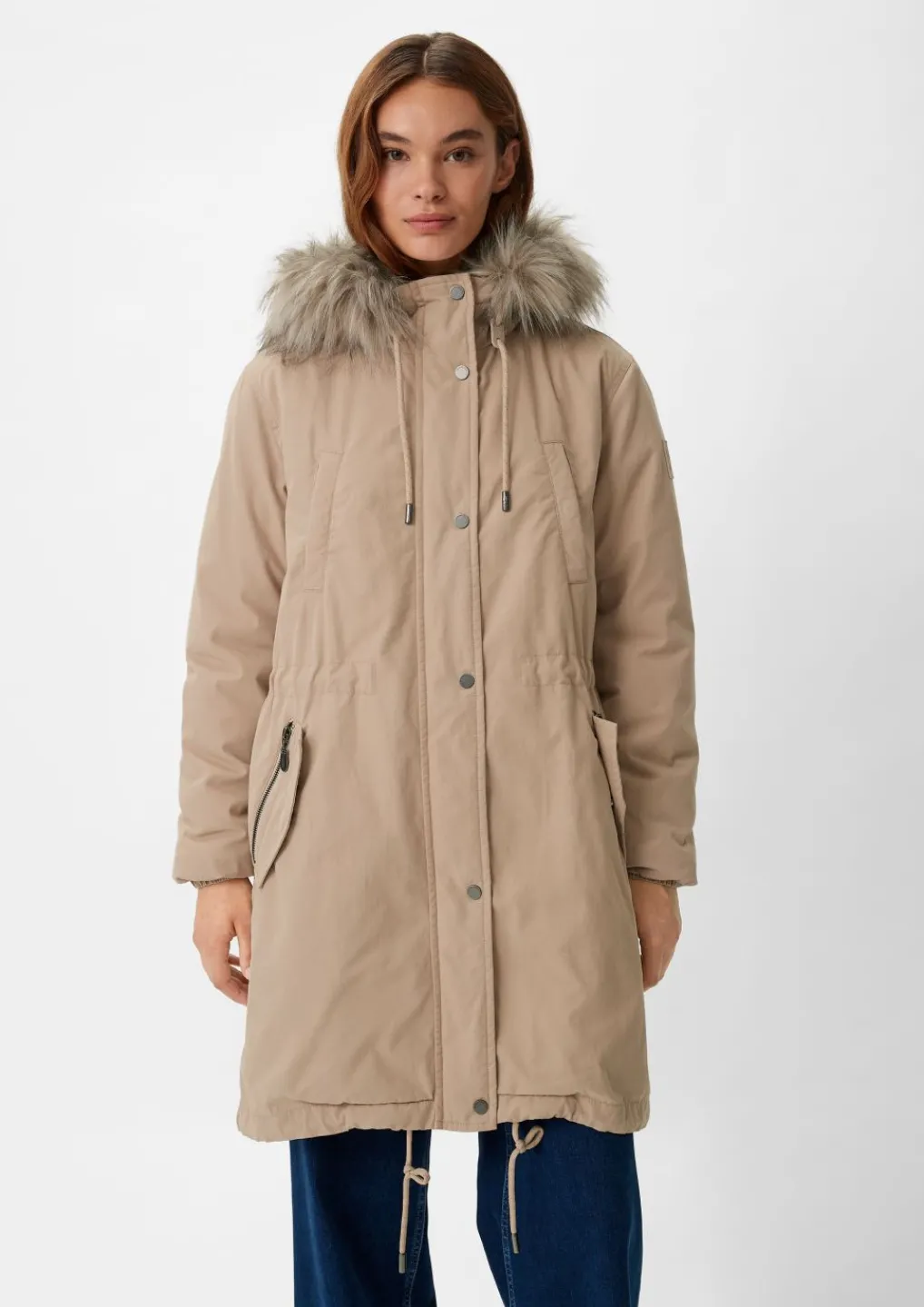 Parka mit abnehmbarem Kunstfell-Comma Sale