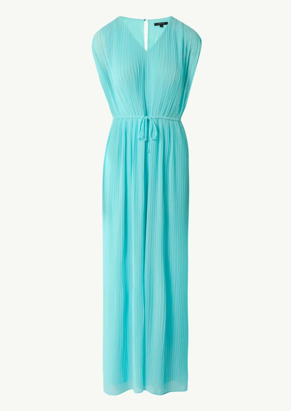 Plissee-Jumpsuit mit V-Ausschnitt-Comma Sale