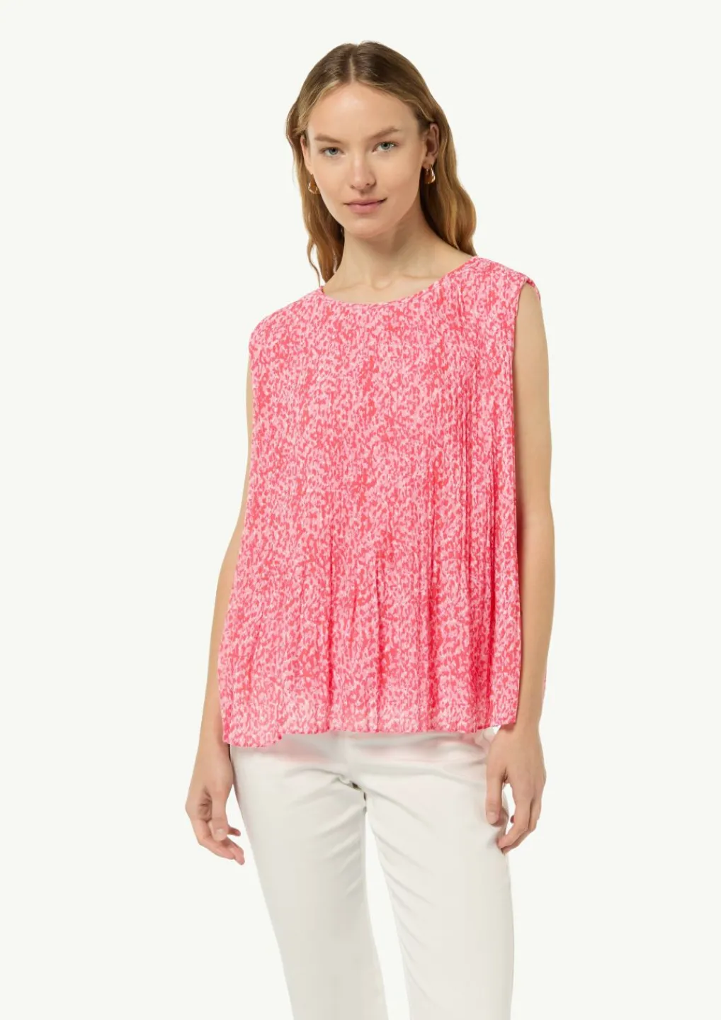 Plissierte Chiffonbluse-Comma New