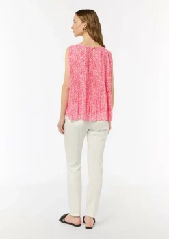 Plissierte Chiffonbluse-Comma New